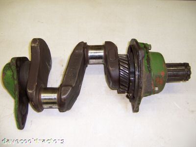 John deere tractor h orig crank shaft w/main bearings