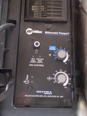 Miller passport mig welder - lightly used with 2 tanks