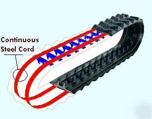 New brand heavy duty groundhog rubber track PC50UU-2