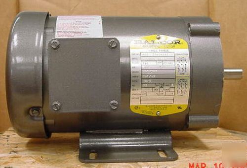 New energy saving baldor elec. motor 1/3 hp.