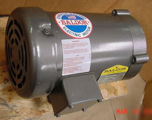 New energy saving baldor elec. motor 1/3 hp.