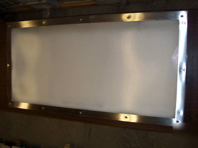 Kenall stainless steel flourescent 2'X4' fixtures