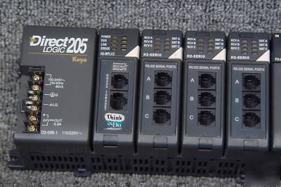 Koyo direct logic dl 205 H2-WPLC2,H2-serio,F2-08AD-2 #6