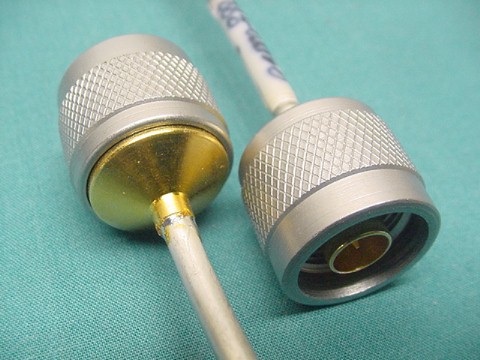 11 miniature hard line cables with male n connectors