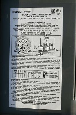 Intermatic inc - seven-day dial time switch