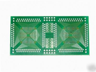 Lqfp-100, so-16 ( 2 layers) prototype board avr pic arm