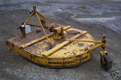 Minneapolis moline mm bush hog mower - 3 point