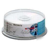 25DMR47BSP sony dvd-r 4.7GB 120MINS 16X spindle 25 pack