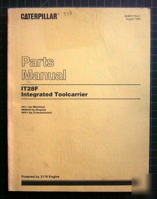 Cat caterpillar IT28F int toolcarrier parts manual book