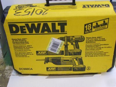 Dewalt DC988CA xrp 18V hammer drill recipr saw 