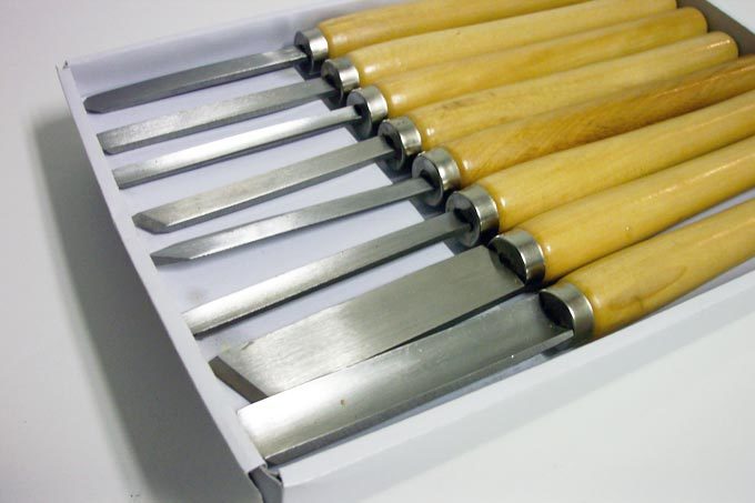 New wood lathe turning cutting chisel tools 8 pcs 