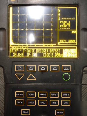 Olympus staveley 1200S ultrasonic flaw detector ndt