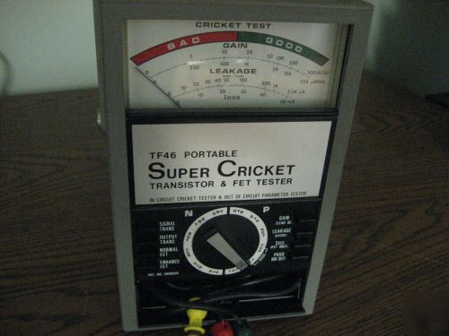 Sencore TF46 super cricket transistor & fet tester