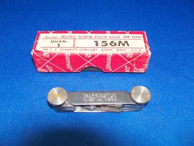 Starrett metric screw pitch gage number 156