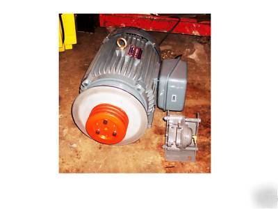 10 hp motor w' pneumatic brake 1 phase forward-reverse