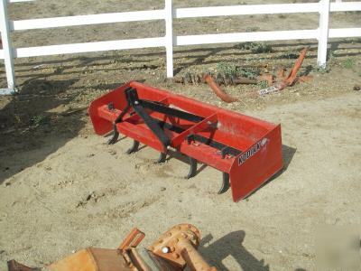 Kubota L4300 dt loader, scraper,mower,auger and grinder