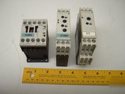 Lot of 3 siemens contactor 10 a 600 vac