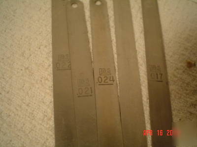 Lot of feeler gauge, shim stock, starrett, destaco,more