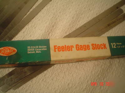 Lot of feeler gauge, shim stock, starrett, destaco,more