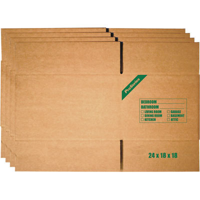 Moving boxes proseries large moving box 4-pk 24X18X18