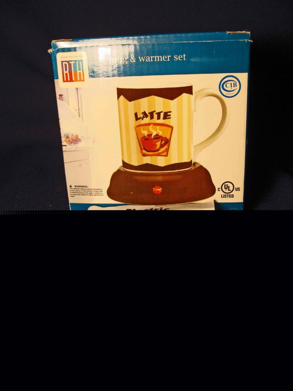 New coffee latte mug & electric warmer set office