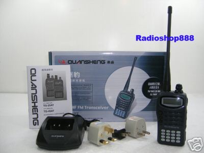 Quansheng tg-45AT uhf two way radio in mint + earpiece