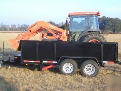 New 2007 dump trailer, load skidsteer, bobcat, jersey 