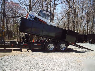 New 2007 dump trailer, load skidsteer, bobcat, jersey 