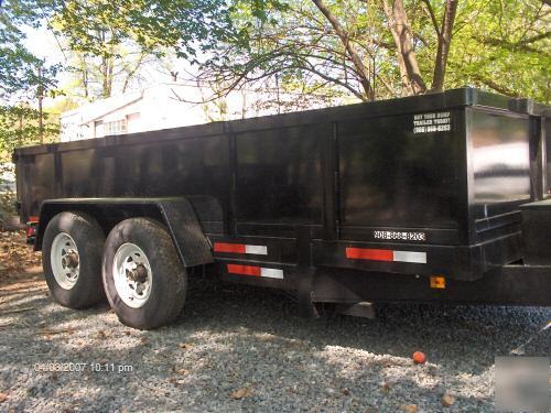 New 2007 dump trailer, load skidsteer, bobcat, jersey 