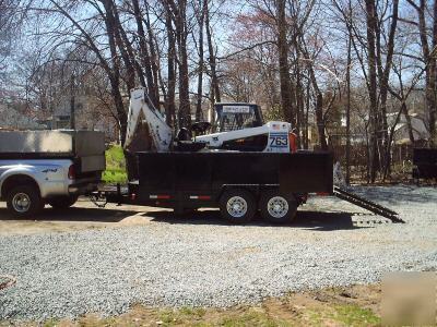 New 2007 dump trailer, load skidsteer, bobcat, jersey 