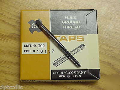 New 6-32 3FL GH2 hss plug hand tap osg mfg. japan