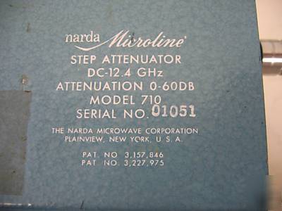 Narda 710 step attenuator