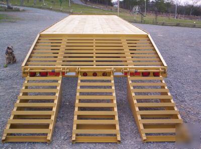 New '10 pintle equipment trailer 34' triple with duals