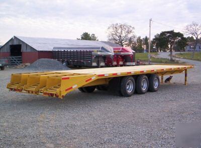 New '10 pintle equipment trailer 34' triple with duals