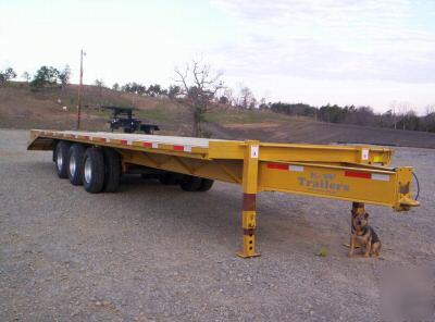 New '10 pintle equipment trailer 34' triple with duals