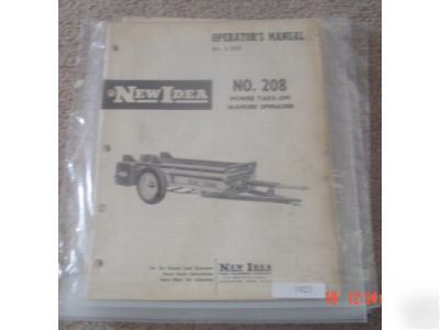 New avco idea 208 power take off manure spreader manual