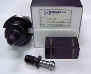 New lyndex cat 40 3/16X2.50 cnc em holder+pull stud