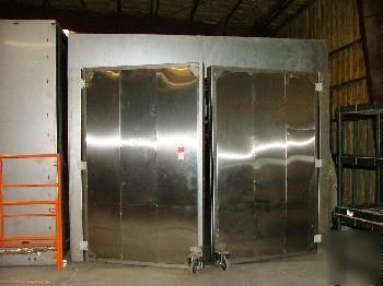 New s.s. batch oven, powder coating, nordson powder