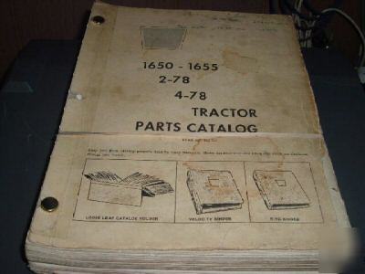 Oliver 1650-1655, 2-78, 4-78 tractors parts book