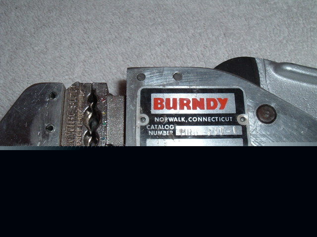 Burndy MR8-33T-1 ratcheting crimper crimping tool