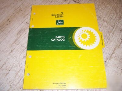 John deere original parts catalog 70 skidsteer pc-1331