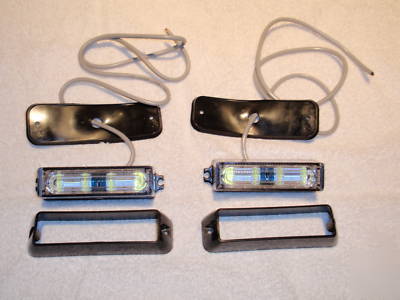 New 2 1W gen iii clear led grill dash deck led lights