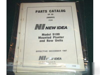 New idea 9100 mounted planter & row units parts manual