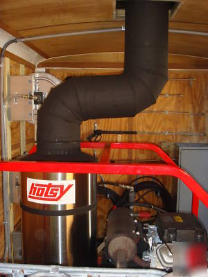 Pressure washer enclosed trailer hot water 