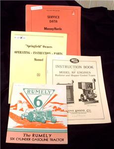 Rumely springfield massey harris reprints y