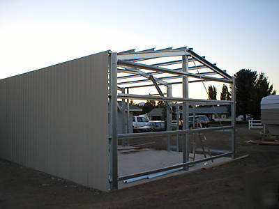 Steel building kit 30X36 full engineered garage/shop 