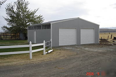 Steel building kit 30X36 full engineered garage/shop 