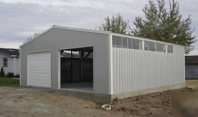 Steel building kit 30X36 full engineered garage/shop 