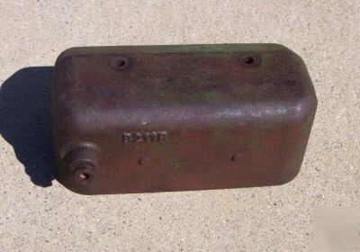 Unstyled john deere 'b' cast iron valve, tappet cover.