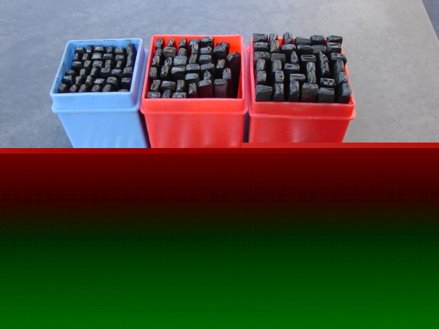 120 pc letter / number / hole punch combo set
